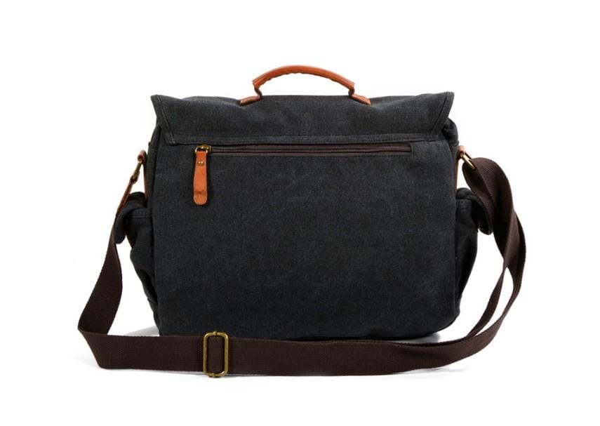 Denim Canvas Messenger Bag Leather Shoulder Bags