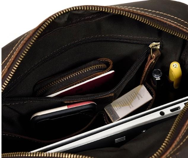 Womens Leather Computer Backpack Mens Purse