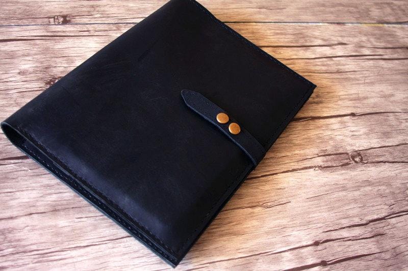 Black Leather Legal Pad Portfolio