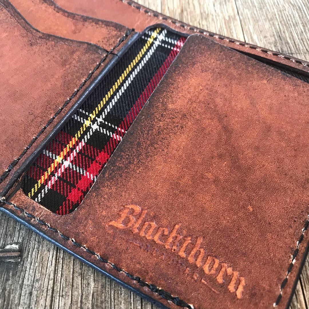 THE GALWAY: Vertical Snap Wallet - Buffalo Nickel Concho