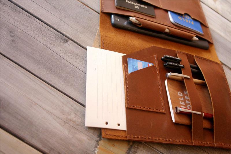 Handcrafted iPad Air Leather Portfolio Case