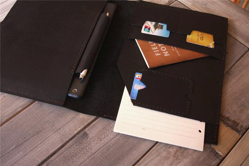 Custom Leather Surface Laptop Holder Case