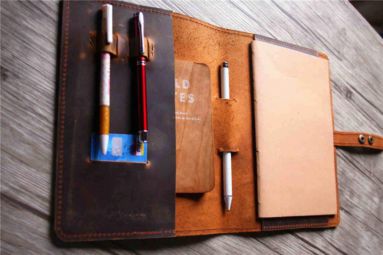 Custom Leather Notebook Holder