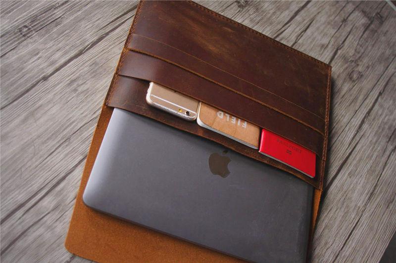 Embossed Leather iPad Cover Sleeve