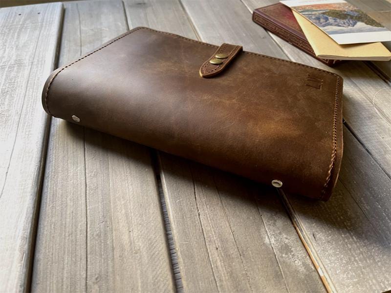 Custom Brown Leather Journal Notebook