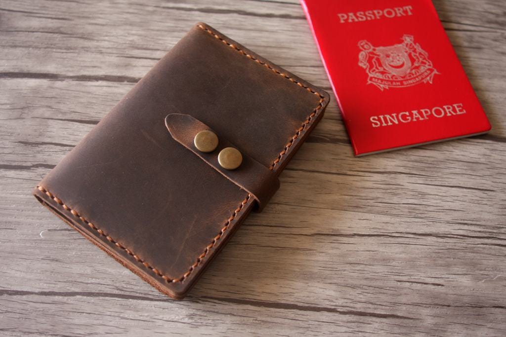 Travel Leather Passport Case Sleeve
