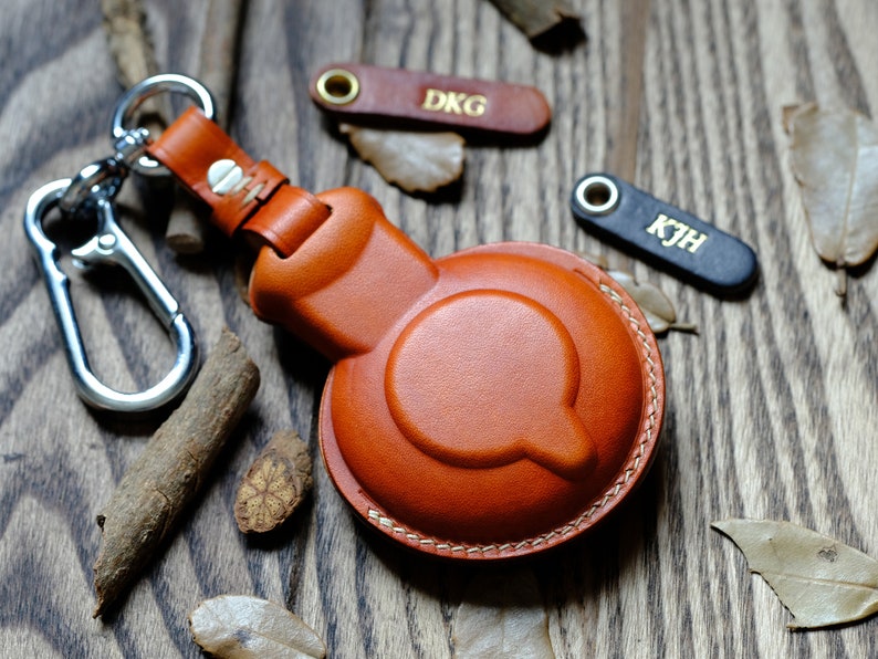 MINI Key Fob Cover, Leather Key Case For Mini Countryman| Clubman| Paceman| 3 Door| 5 Door... Gift for Mom, Personalized Name Card