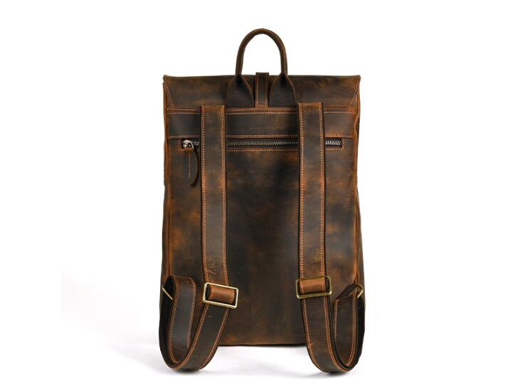 Handcrafted Womens Shopping Leather backpack Purse