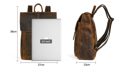 Handcrafted Womens Shopping Leather backpack Purse