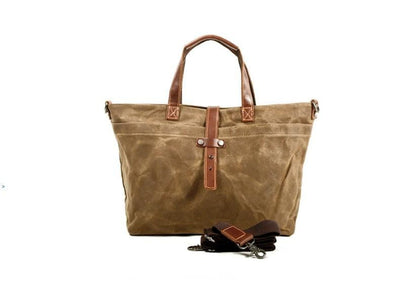 Canvas Crossbody Tote Handbag