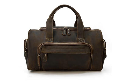 Mens Leather Travel Bag Luggage Duffel Outdoor Bag