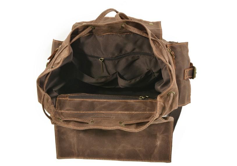 Canvas Backpack Mens Style Bag
