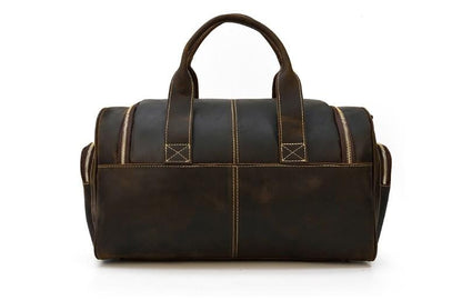 Mens Leather Travel Bag Luggage Duffel Outdoor Bag