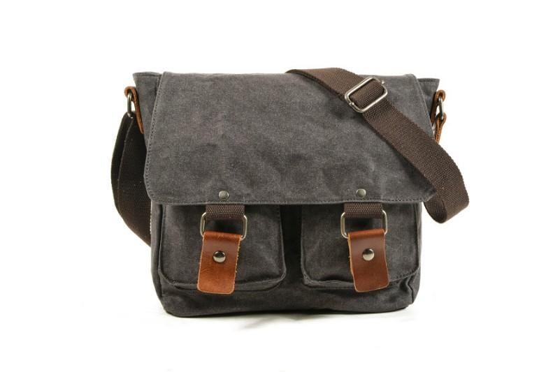 Mens Vintage Canvas Crossbody Messenger Bag Shoulder