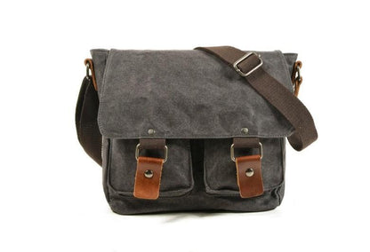 Mens Vintage Canvas Crossbody Messenger Bag Shoulder