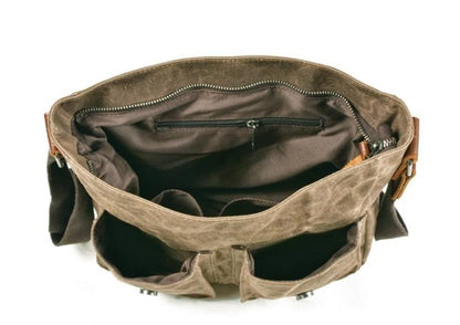 Mens Vintage Canvas Crossbody Messenger Bag Shoulder
