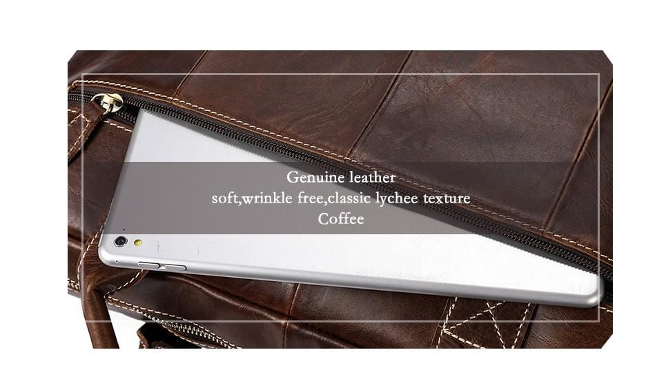 Womens Brown Leather Messenger Bag Mens Satchel