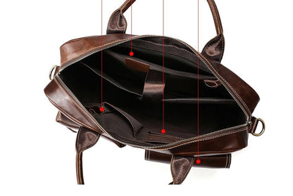 Womens Brown Leather Messenger Bag Mens Satchel