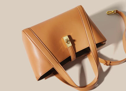 Boutique Small Women's Leather Tote Crossbody Handbag