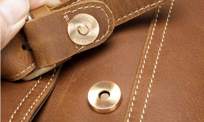 Mens Vintage Leather Messenger Bag Womens Satchel