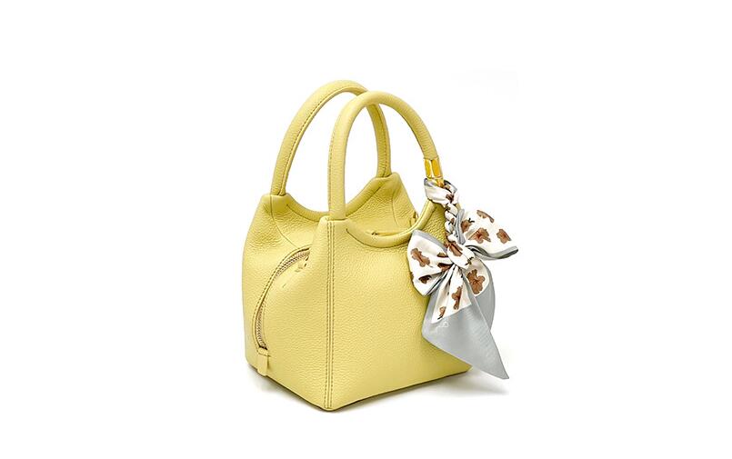 Green Small Women's Leather Tote Crossbody Handbag