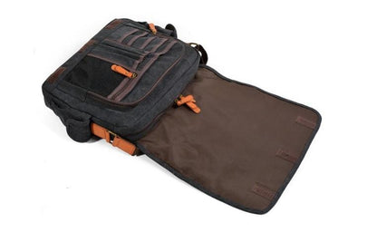 Denim Canvas Messenger Bag Leather Shoulder Bags