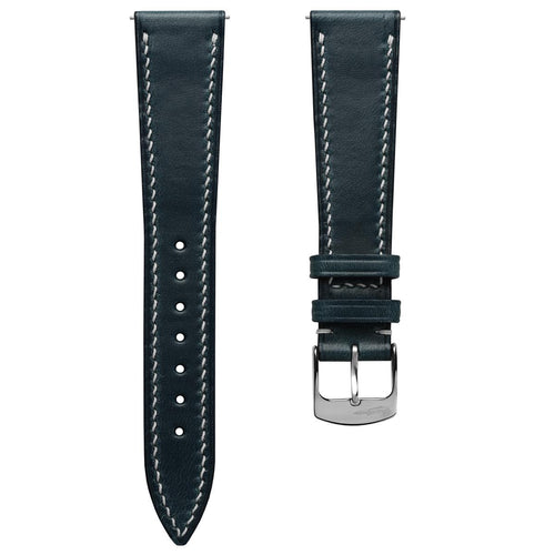Genuine Horween Chromexcel® Hand-Stitched Watch Strap - Navy