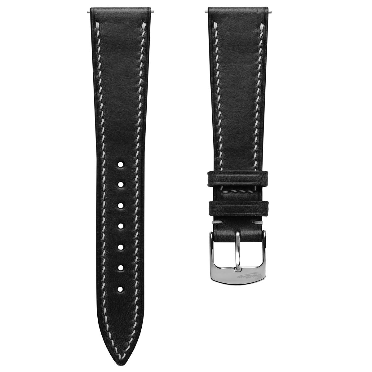 Genuine Horween Chromexcel® Hand-Stitched Watch Strap - Black