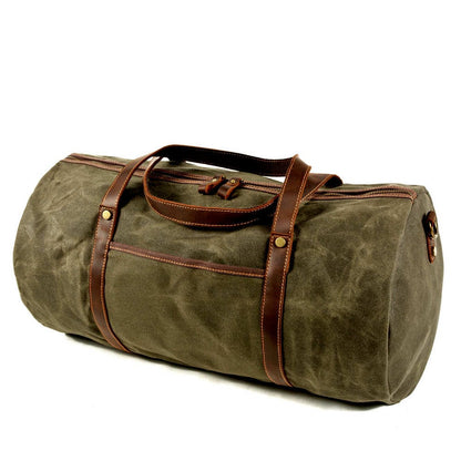 Canvas Duffle Bags Grey Brown Green And Black