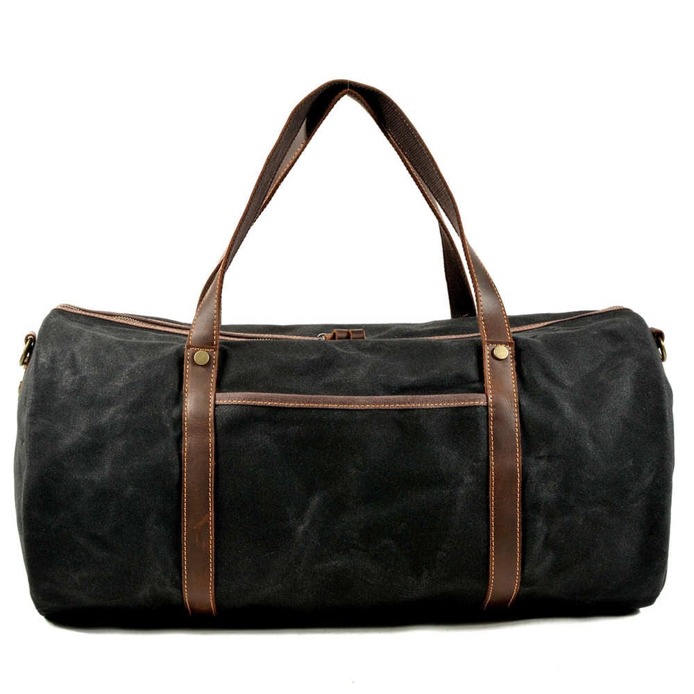 Canvas Duffle Bags Grey Brown Green And Black