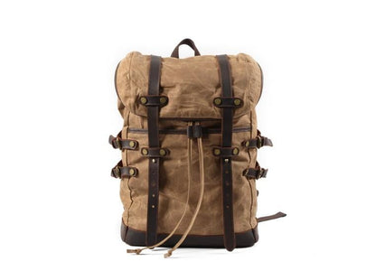 Black Canvas Backpack Purse Bag