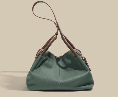 Elegant Women's Leather Tote Crossbody Handbag