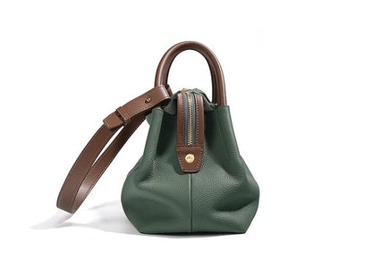 Elegant Women's Leather Tote Crossbody Handbag