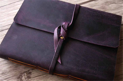 Handcrafted Leather Graduation Guest Book Album