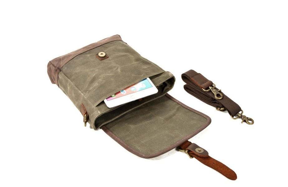 Womens Canvas Messenger Purse Bag