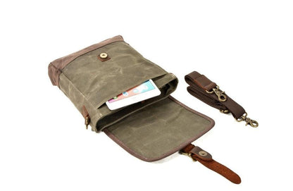 Womens Canvas Messenger Purse Bag