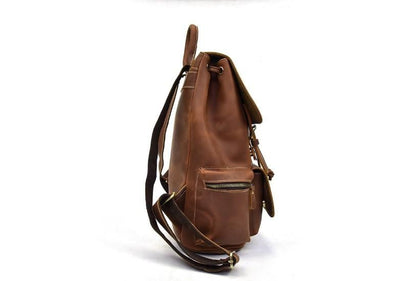 Genuine Leather Backpack Womens / Men's Rucksack Purse