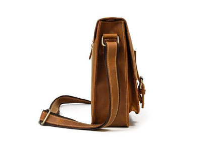 Mens Leather Shoulder Bag Womens Satchel Messenger