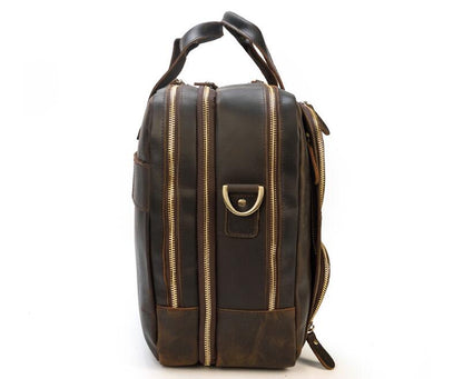 Brown Duffle Bag Leather Mens Style