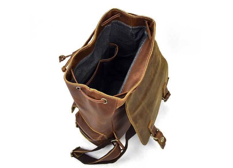 Genuine Leather Backpack Womens / Men's Rucksack Purse
