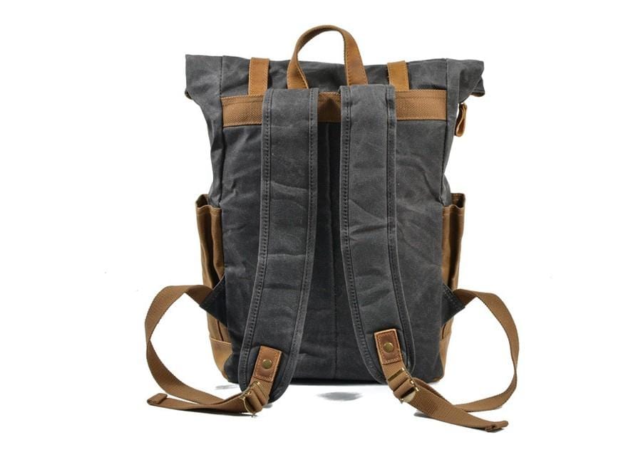 Handmade Canvas Backpack Mens Bag