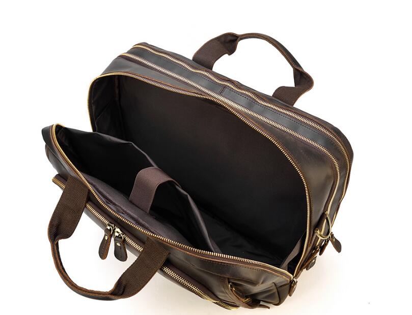 Brown Duffle Bag Leather Mens Style