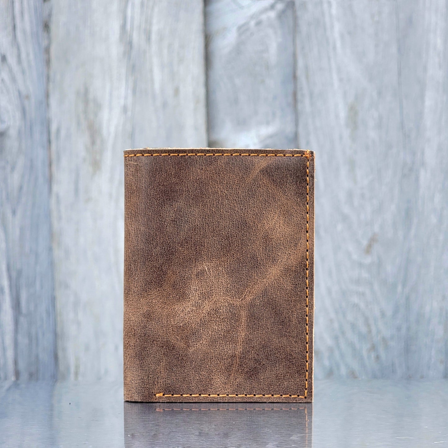 Meraki - Black Full Grain Leather Trifold Wallet