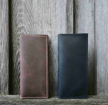 The Long Wallet - Black 100% Full-Grain Leather Long Wallet
