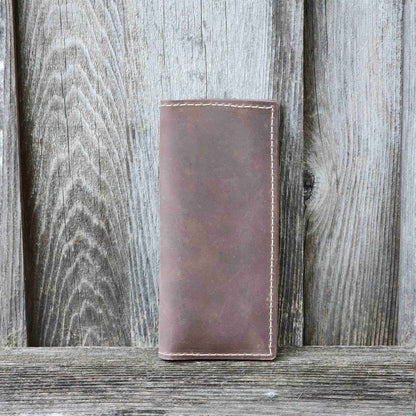 The Long Wallet - Brown 100% Full-Grain Leather Long Wallet