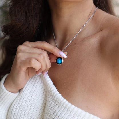Personalized Choose Your Moon Phase Charmed Simplicity Necklace