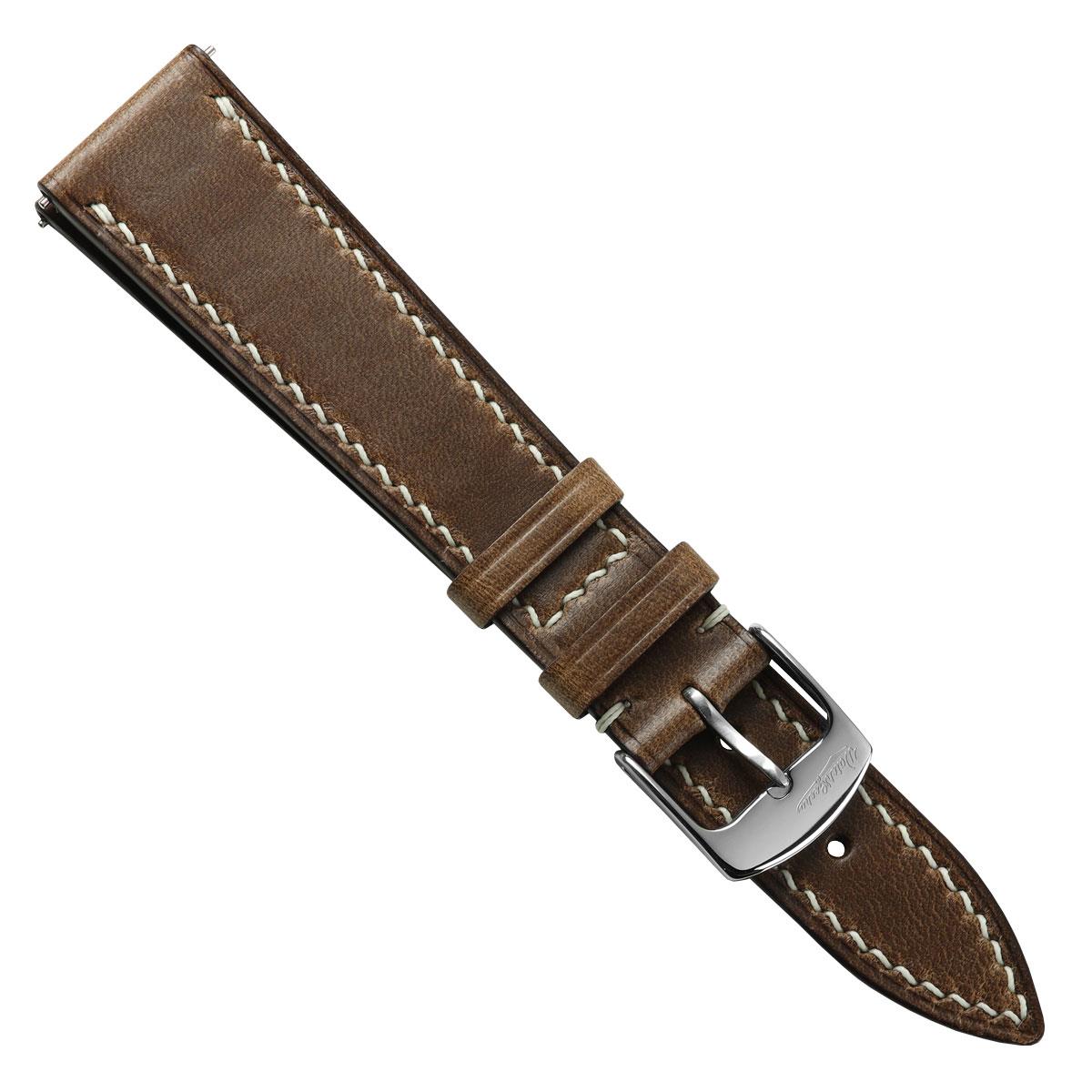 Genuine Horween Chromexcel® Hand-Stitched Watch Strap - Light Brown