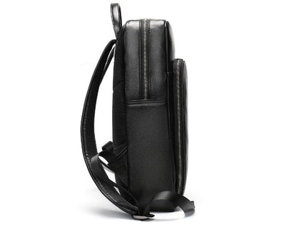 Womens Black Leather Backpack Purse