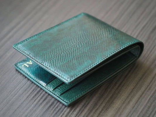 Bifold Snake Epsom Leather Wallet