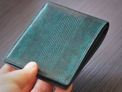 Bifold Snake Epsom Leather Wallet